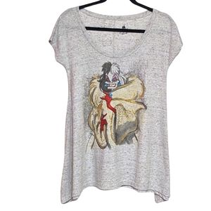 Disney Parks Cruella De Vil Tee - 101 Dalmatians Villain, Size M